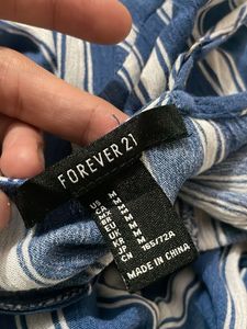 forever 21 Striped Jumpsuit