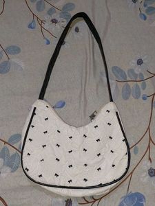 savana white bow shoulder bag