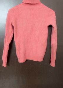 Pink Turtleneck Sweater