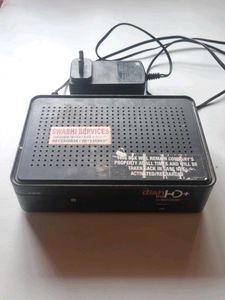 Used Dish TV HD+ Set Top Box and Adaptor