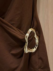 Savana - Brown Halter Neck Top