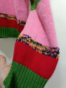 Multi Colour Hand Knitted Sweater