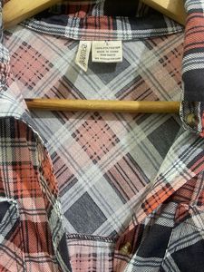 Women's Plaid Button-Up Shirt