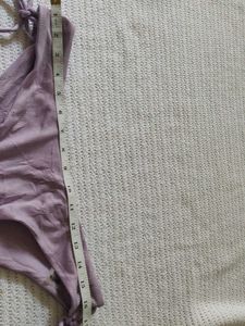 SHEIN Lavender Ribbed Bikini Bottom