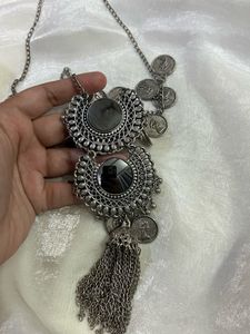 Boho Coin Tassel Necklace