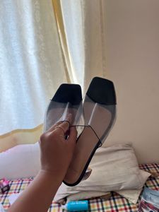 Chic Transparent Block Heels