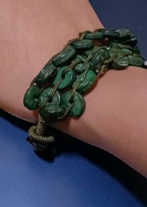 Green Beaded Bracelet