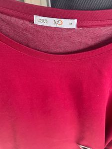 Red Long Sleeve Top