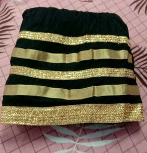 Elegant Black Ethnic Skirt