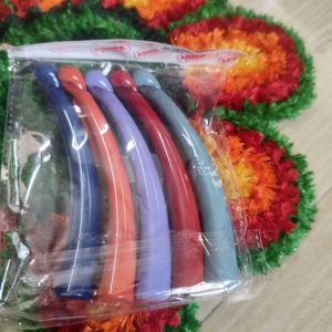 Set of 5 Colorful Hair Claw Clips