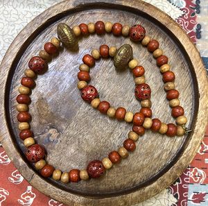 Boho Wood Bead Necklace