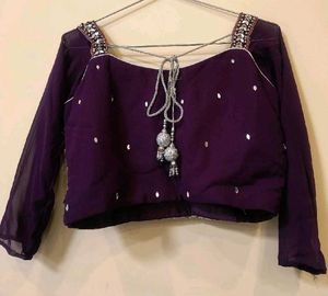 Embroidered Purple lehnga choli 💜