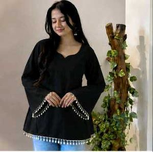 Elegant Bell Sleeve Tops Collection ✨🖤 Black |