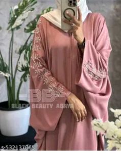 Elegant Embroidered Abaya