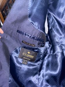 Men's Blue Metallic Blazer