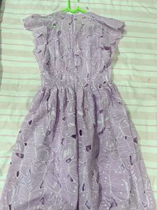 Purple butterfly detail dress