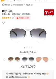 Armani,Rayban First Copy Aviator Sunglasses