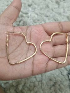 Beaded Circular Earrings and Two heart earring