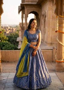 Banarasi Silk Lehanga Choli Set