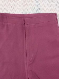 Stylish High-Waisted Mauve Pants