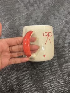 Cute Bow Pattern Ceramic Mug