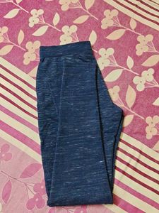 Comfortable Blue Marled Joggers