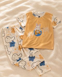 Cute Bunny &amp; Cloud Print Pajama Set - New
