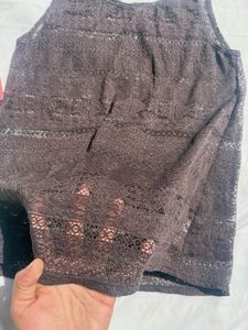 Chic Black Lace Tank Top