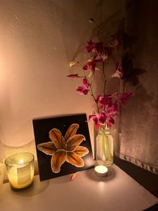 Hand painted Tiger Lily Artwork