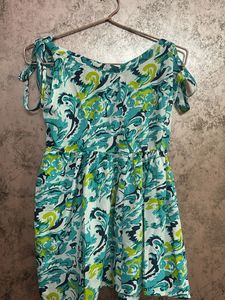 Bohemian Print Tie-Shoulder Kurti/Tunic