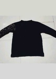 Stylish Black Men's Long Sleeve T Shirt