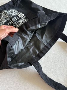 Black Canvas Tote Bag