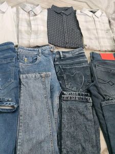Classic Button-Up Shirts &amp; Denim Jeans 6 pic's Bun