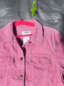 Old navy Vintage Pink Corduroy denim Jacket