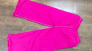 Vibrant Pink Floral Print Palazzos