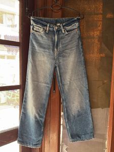 Washed Blue Denim H&M Wide Leg Jeans