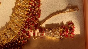 Wedding Imitation Necklace With Bangles Set