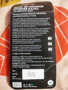 Sugar Cosmetics Intense Kajal(Shade 02 Brown Bag)