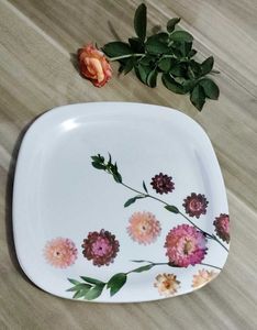 Floral Print Melamine Plate💗