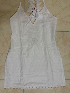 Elegant White Lace Kurta Top