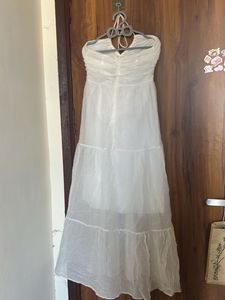 Flowy White Maxi Dress