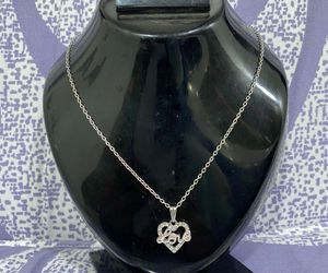 Heart 'Love' Silver Necklace