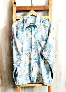 Stylish Printed Oversized Shirt Size-46