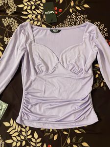 SHEIN lilac full sleeves top