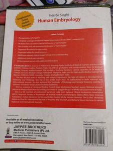 Inderbir Singh's Human Embryology
