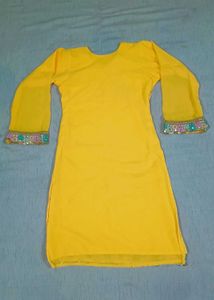 Vibrant Yellow Sharara Set with Dupatta