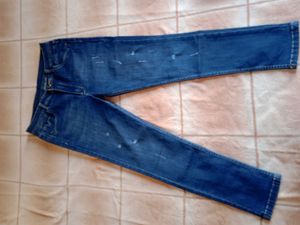 Men's Blue Distressed Denim Jeans