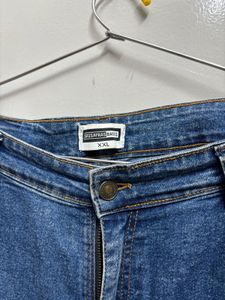 Ripped Wide Leg Denim Jeans
