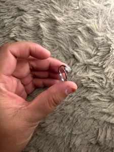 Sparkling Silver Diamond Ring