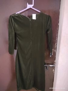 A Green Bodycon Dress